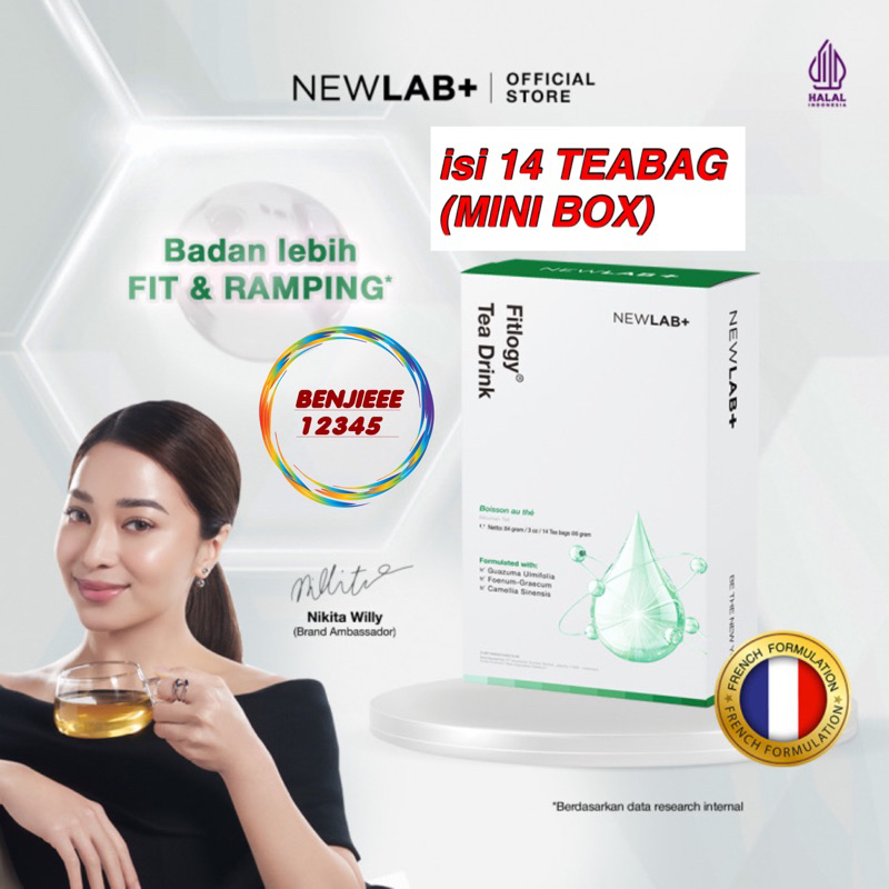 Newlab teh tea MINI 14 Teabag mini box detox Newlab+ New lab minuman slimfazz isi 14 teabag bag slimming tea slim diet teh greentea green tea fitlogy slimlogy tea drink Dewasa NEWLAB NEWLAB+ 14 TEABAG travel pack