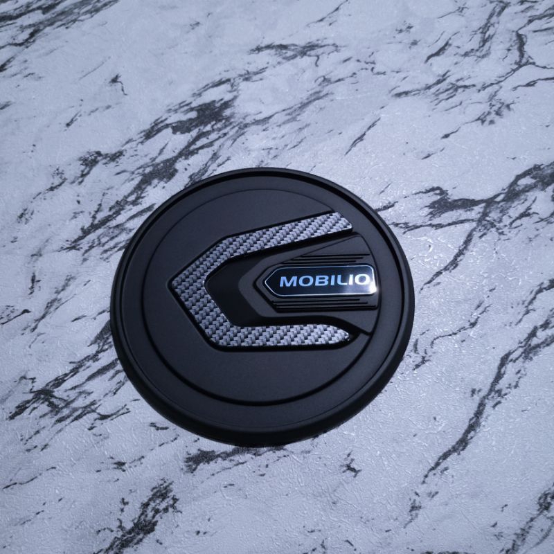 Tank Cover Mobilio Hitam List Carbon Tutup Tangki Bensin