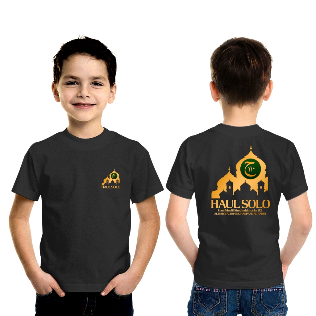 Kaos anak HAUL SOLO 2023 Tshirt baju distro cotton combed 30s UNISEX KAOS HAUL SOLO JILID 112 SANTRI
