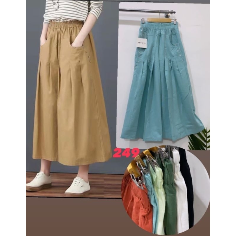 KUYIFEI 249//Kulot linen//Kulot wanita//pakaianwanitasby