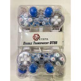 Gamepad Double Transparan USB Joystick PC uble Transparan USB