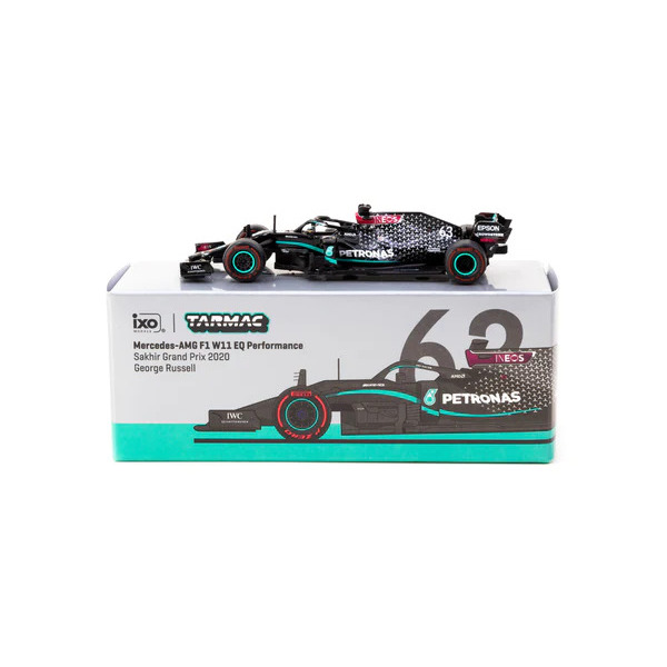 T64G-F036-GR1 - Tarmac 1/64 Mercedes-AMG F1 W11 EQ Performance Sakhir Grand Prix 2020 George Russell