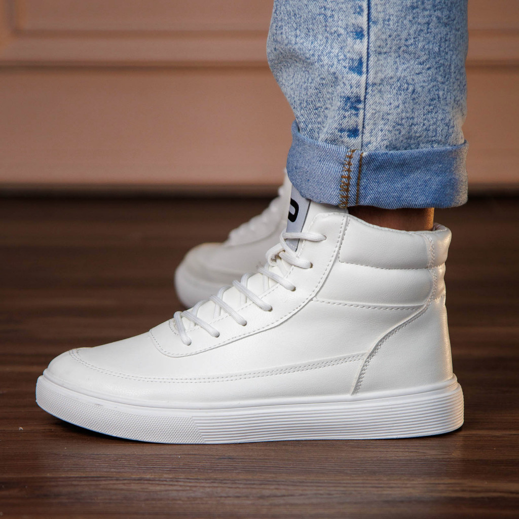 PAULMAY - Sepatu Sneakers pria Bogota High White