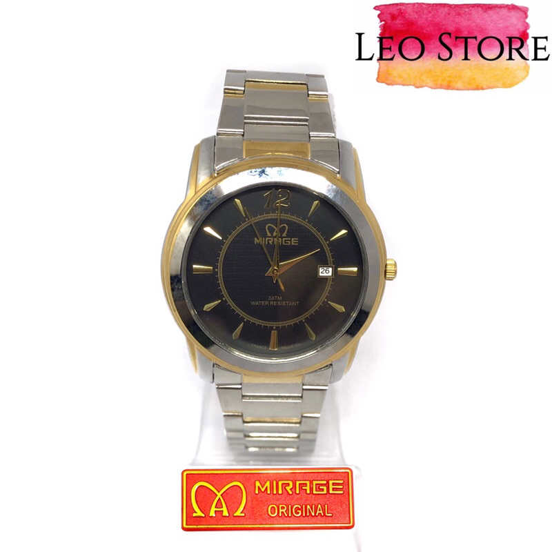 JAM TANGAN PRIA MIRAGE A24(8190BRP-M)JAM TANGAN ORIGINAL!!! TAHAN AIR!!