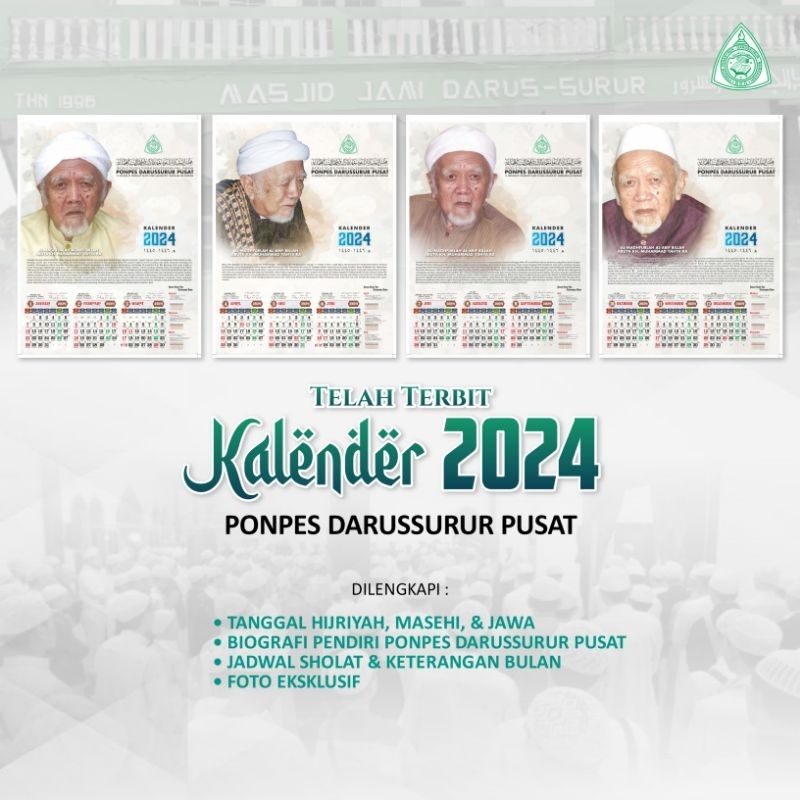 

KALENDER PONPES DARUSSURUR TAHUN 2024 | Kalender | Kalender 2024