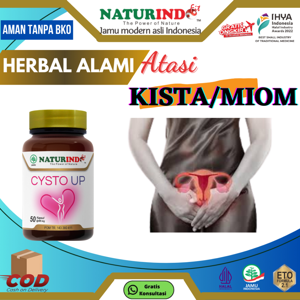 CYSTO UP HERBAL KISTA OVARIUM MYOM TUMOR JINAK TUMOR NATURINDO