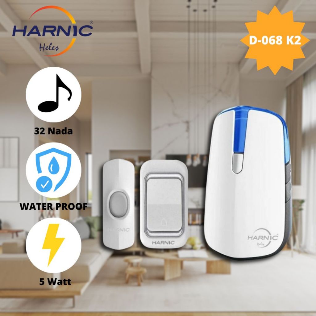DOOR BELL WIRESLESS-BELL PINTU-BELL RUMAH HELES D 068K2
