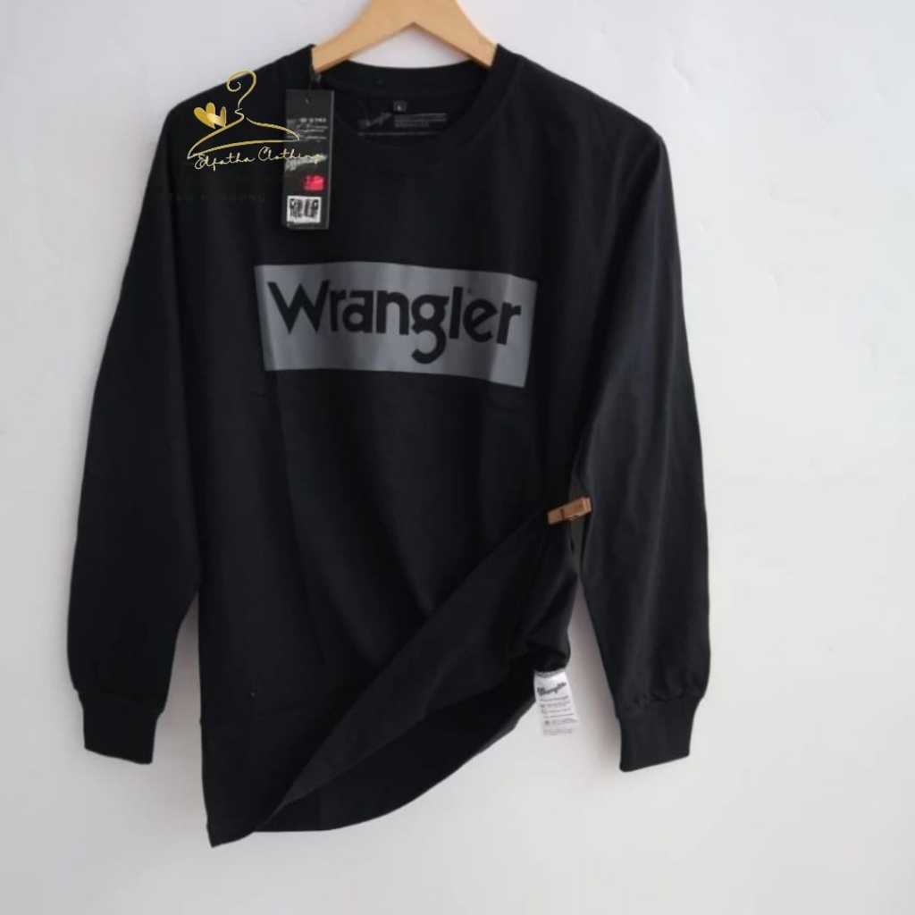 Kaos Wrangler Lengan Panjang Premium Katun 30s