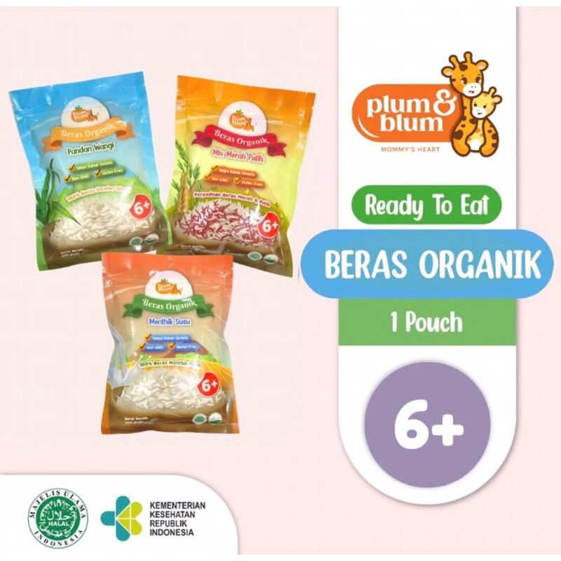 

Plum & Blum Beras Organik MPASI Beras Merah Beras Mentik susu Beras Pandan wangi Beras Plum Blum