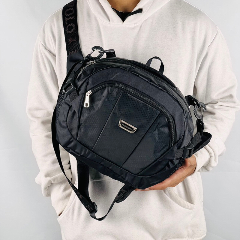 POLO AMSTAR - Tas Selempang Pria Wanita Multi fungsi Bahan Cordura Ukuran Besar