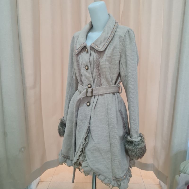 PL Coat Axes Femme Wool Bulu Original Japan - 100% ORI