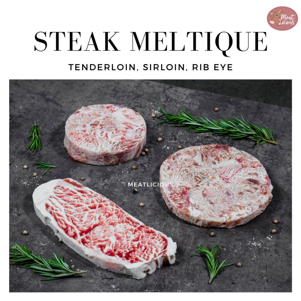 

STEAK wagyu meltique (tenderloin , sirloin, rib eye) 200gr PASTI EMPUK!