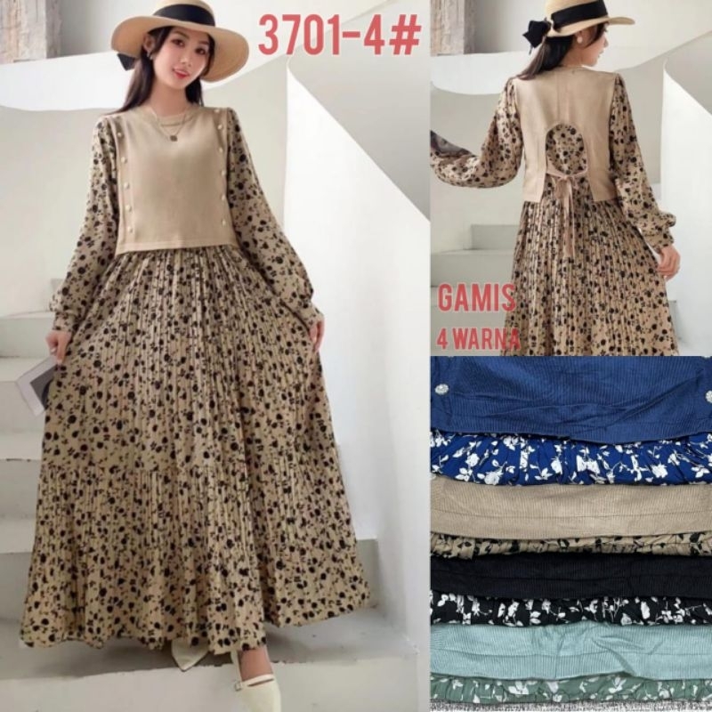 GAMIS RAJUT ZARA PREMIUM MIX KATUN PLISKET IMPORT BY ZARA WOMAN