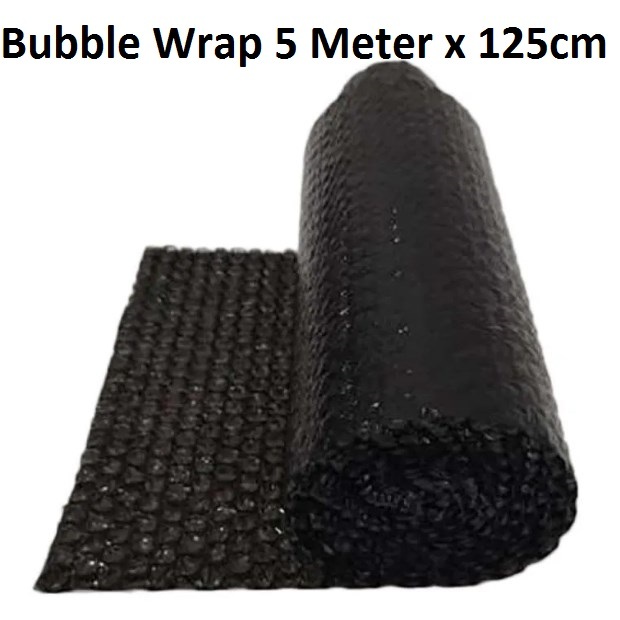 

Plastik Packing Gelembung Bubble Wrap Hitam 5 meter x 125cm