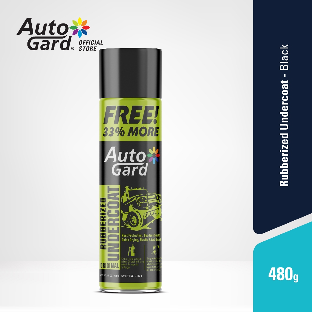 AutoGard Rubberizer Undercoat Original Cat Semprot Peredam Suara Mobil Motor