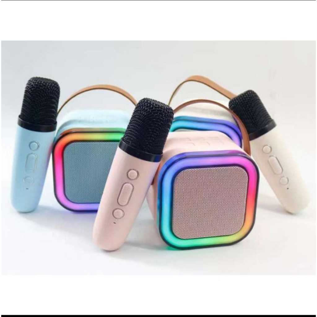 NEW SPEAKER KARAOKE BLUETOOTH MINI FULL BASS PORTABLE WIRELESS  - 1 MIC