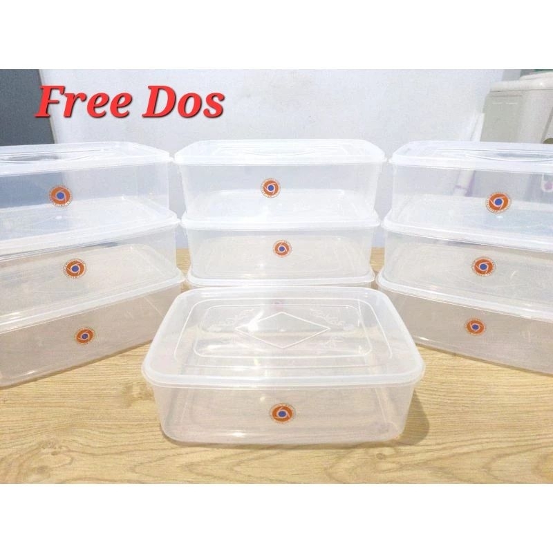 WADAH DONAT KOTAK MAKAN KOTAK DONAT BOX KUE PLASTIK  TRANSPARAN ORI PLASTIK 3500ML