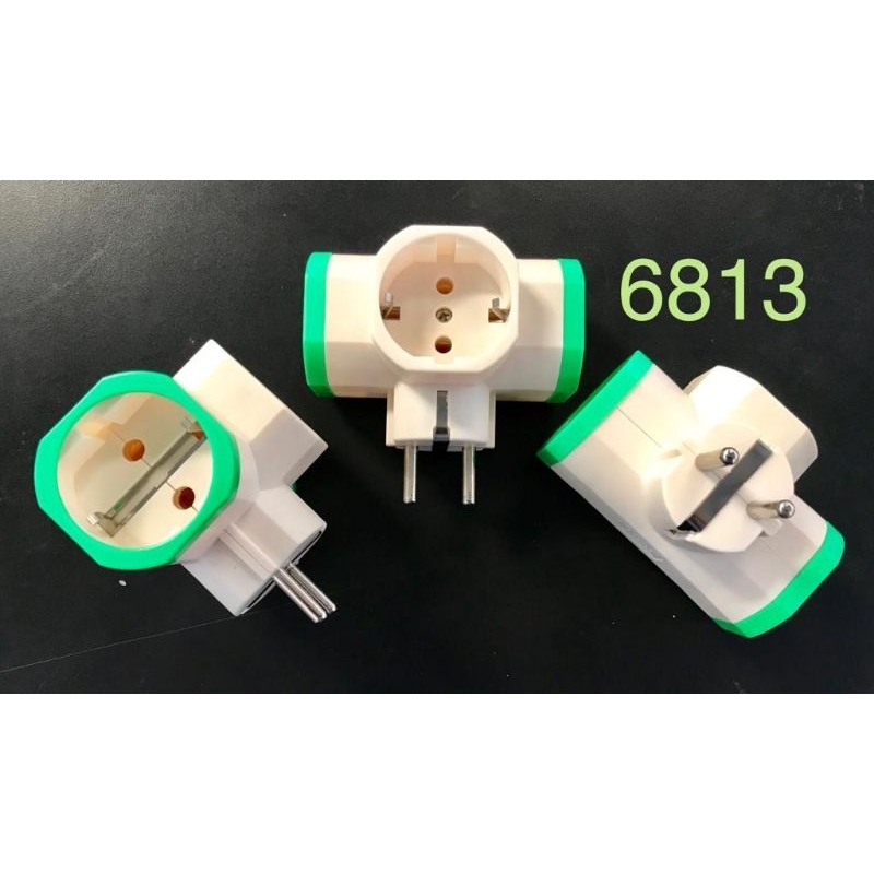 Steker T Multi Warna Cabang 3 Shukaku