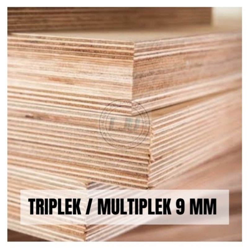 TRIPLEK/MULTIPLEK/PLYWOOD/PAPAN TEBAL 9 MM