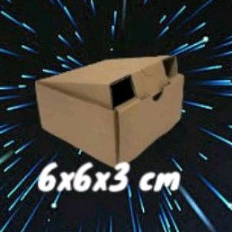 

Kardus packing die cut 6x6x3 cm packaging souvenir oleholeh