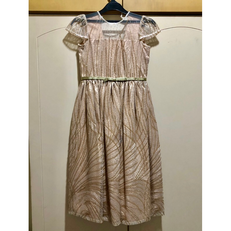 Gold Glittery Party Dress