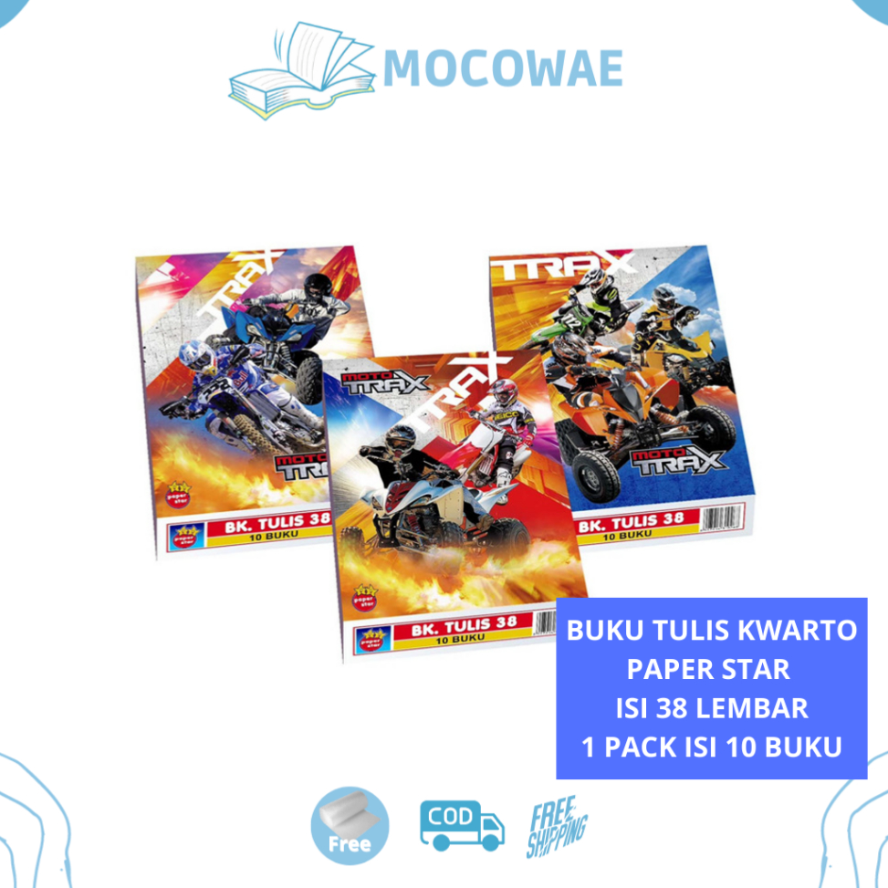 

GROSIR ✅ BUKU TULIS KWARTO PAPER STAR 38