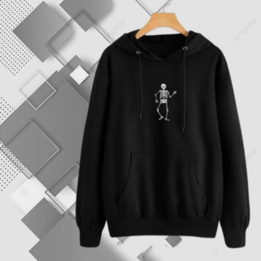 Sweater pria distro terbaru Sablon Tengkorak Jaket hoodie cowok bahan tebal distro bandung Hoodie ov