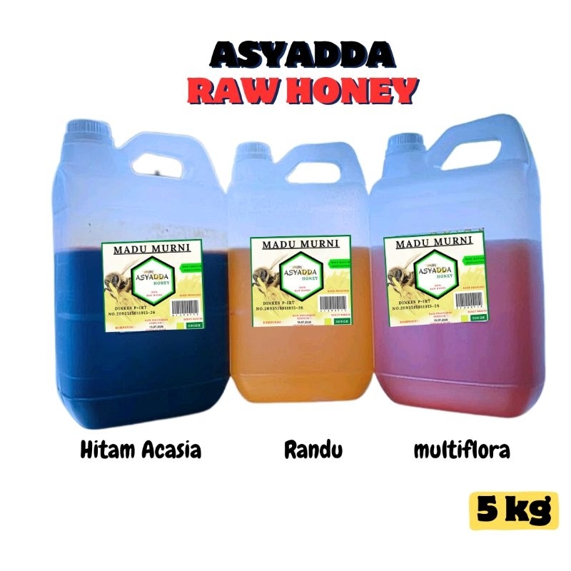 

GROSIR Madu Raw Honey 5 Kg Asli Murni Dari Sarang Lebah