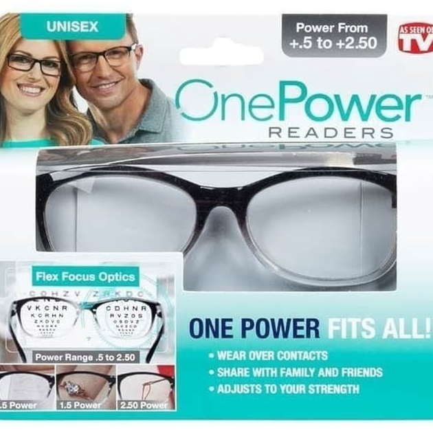 Best Produk GROSIR Kacamata Baca Plus Auto Focus ONE POWER READERS / KACA MATA SERVIS HP oval