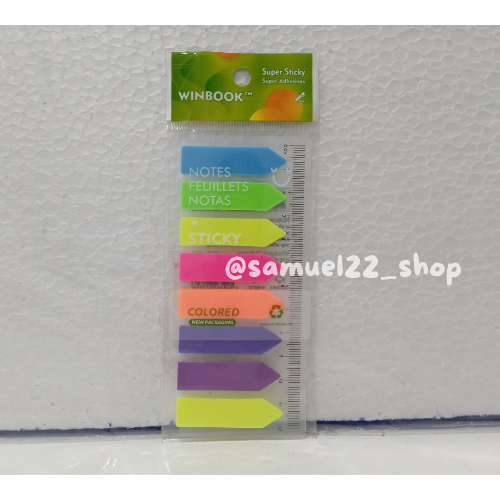 

Sticky Notes / Bookmark WINBOOK Y-162 Warna Transparan 7 Warna Isi 700