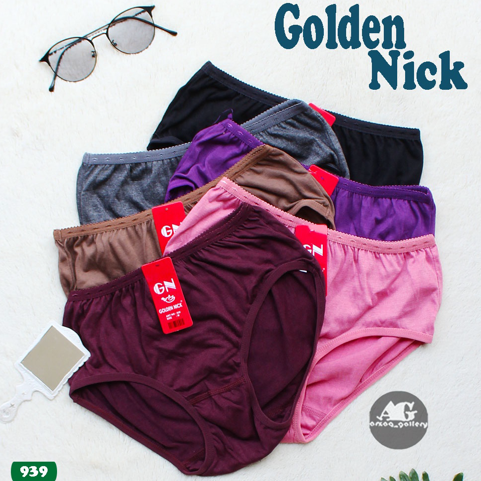 TERBAIK Grosir 6 Pcs  - Celana Dalam Wanita / Celana Dalam Golden Nick / Golden Nick 939 / Cd Wanita