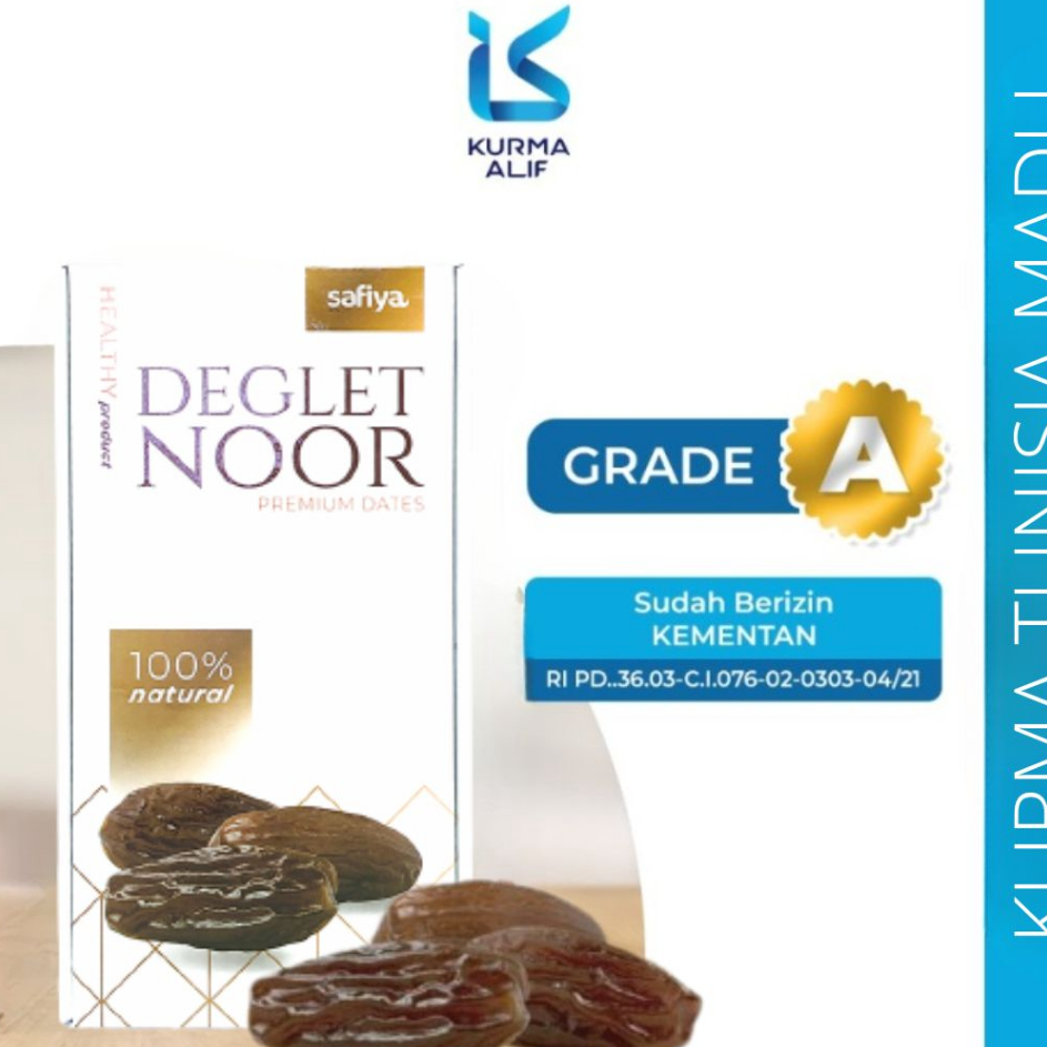 

➷➷✻✫ Kurma Tunisia Madu Deglet Noor 1 Kg Tunisia Tanpa Tangkai Ready Stok