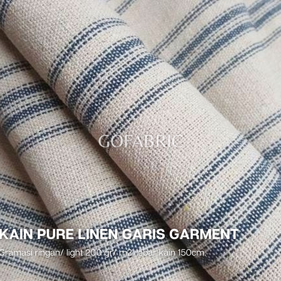 LANGSUNG ORDER Kain Linen Motif Garis / Linen Stripes Series
