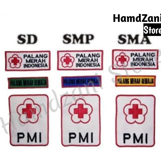 ☍☌✵❂ SATU SET BET BADGE ATRIBUT LOGO PMI PMR Bordir Mula Mudya Wira