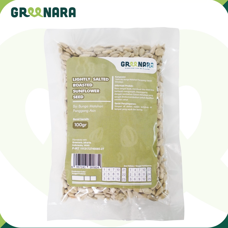 

Ready Lightly Salted Roasted Sunflower Seed 100gr / Kuaci Kupas