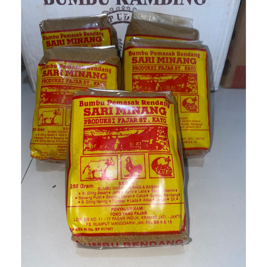 

↑❂❉ Bumbu Pemasak Sari Minang Rendang Model Terkini