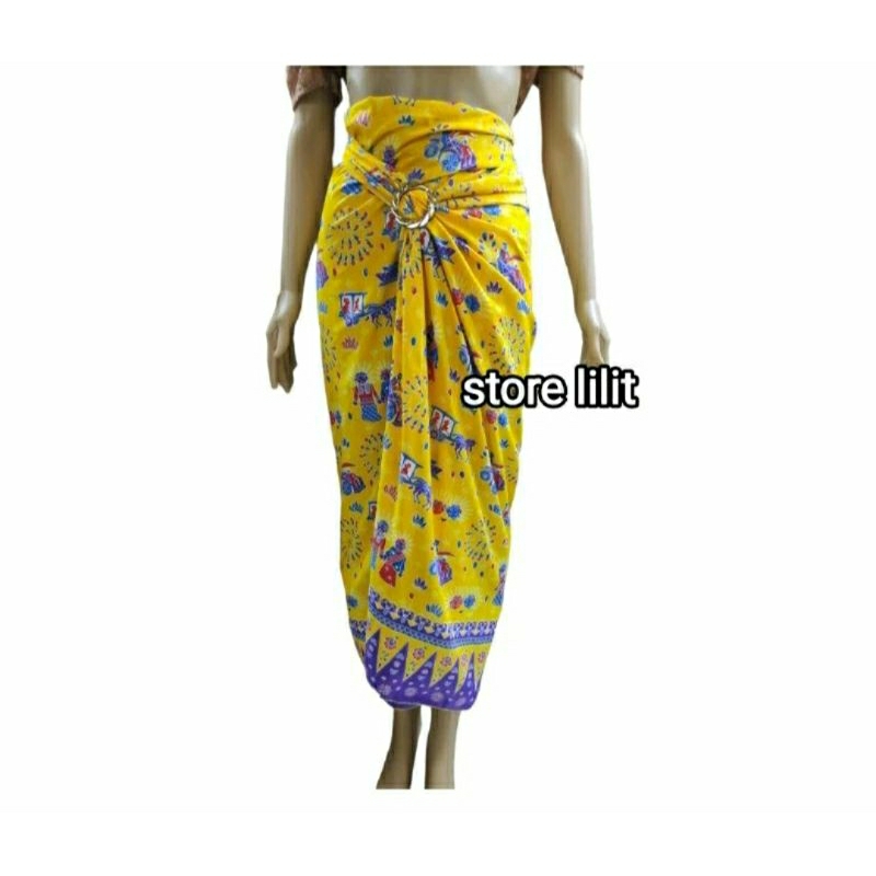 Rok Lilit Batik Motif Ondel ondel Betawi