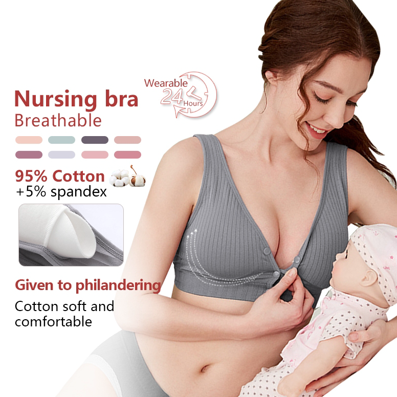 VIRAL Bra Menyusui Kancing Depan Tanpa Kawat Seamless Bra wanita Bh Busui Tidur Pakaian Dalam Menyus