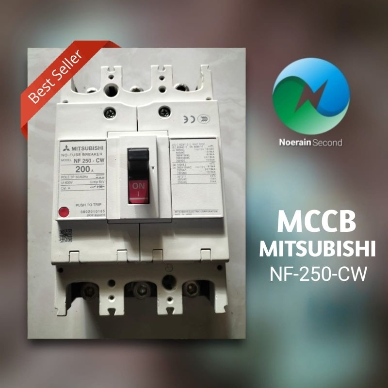 mccb breaker mitsubishi 3pol 150a 200a 225a 250ampere