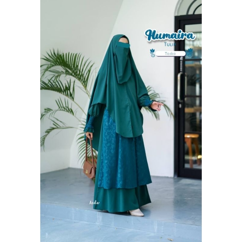 Azda - Humaira By Azda Gamis set Khimar ( READY STOCK)