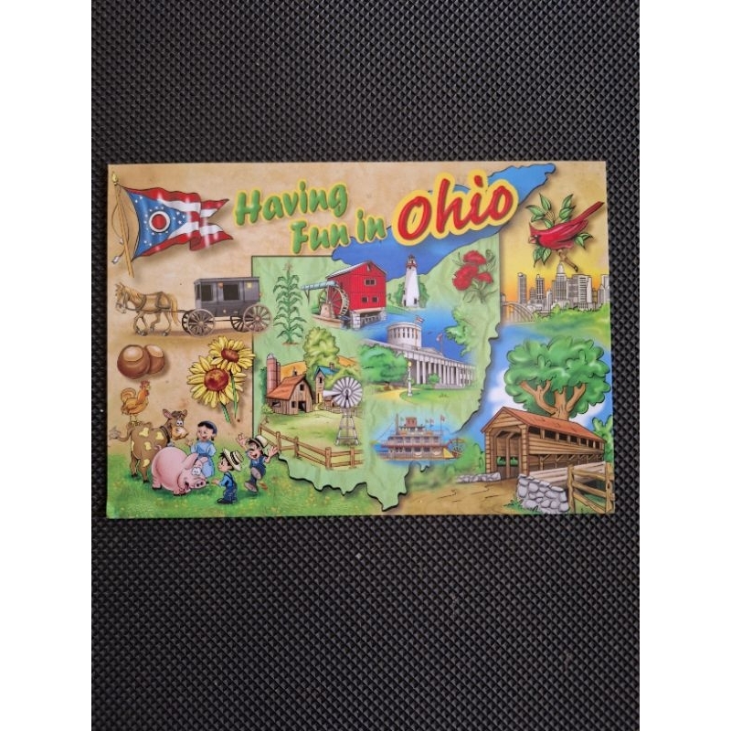 

kartu pos peta amerika/american postcard