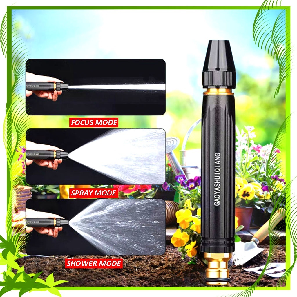 Semprotan Air Kuningan Upgrade Hose Nozzle Spray Steam Semprotan Taman Motor Mobil - Spray Steam Sem