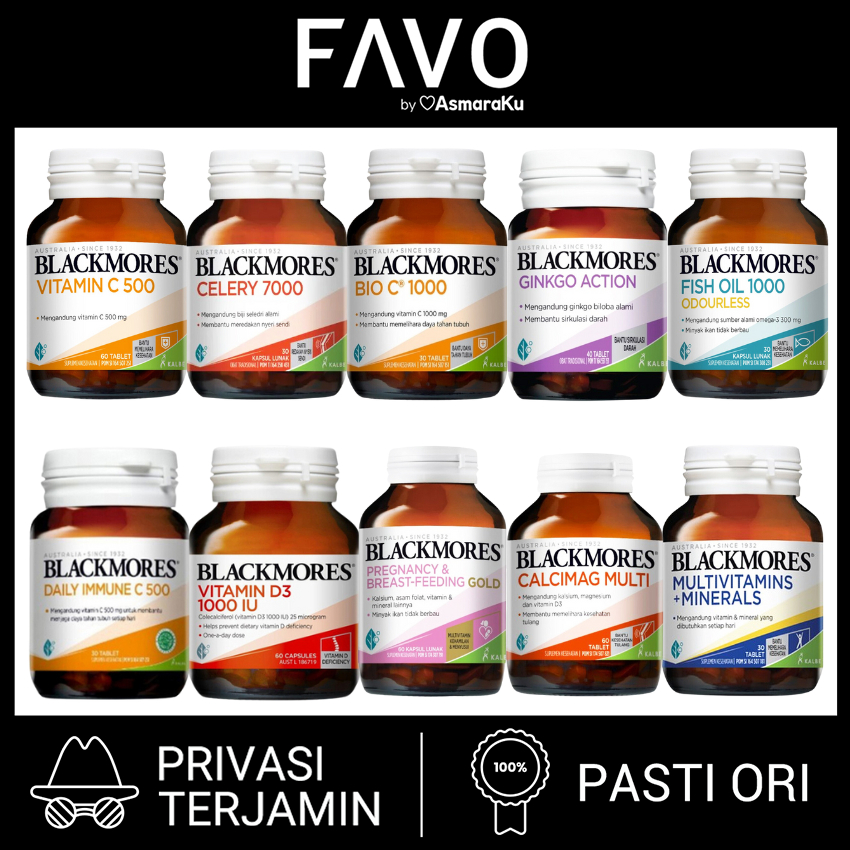 Blackmores Suplemen Multivitamin Vitamin C Vit C Vitamin D Suplemen Otak Suplemen Makanan Suplemen K