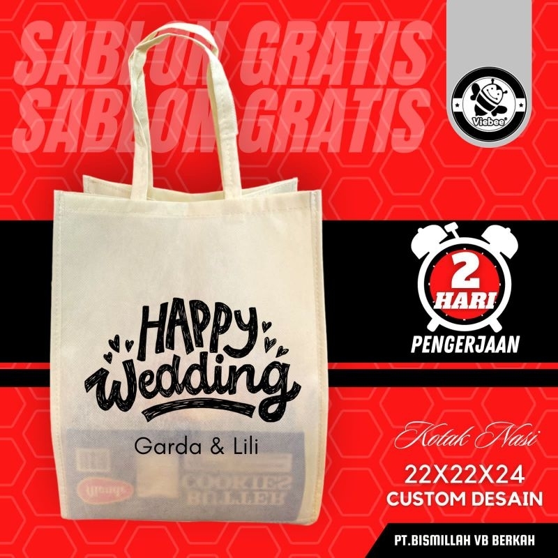 

TAS KOTAK NASI BOX BENTO SNACK SEGALA ACARA GOODIEBAG HAJATAN PERNIKAHAN WALIMATUL URSY WEDDING KHITAN ULANG TAHUN AQIQAH PENGAJIAN TAS BERKAT TERMURAH ~ KSP 22x22x24