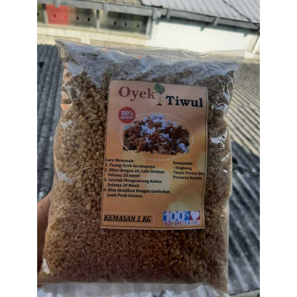 

Oyek / Tiwul Putih Nasi Singkong Asli Original 1KG