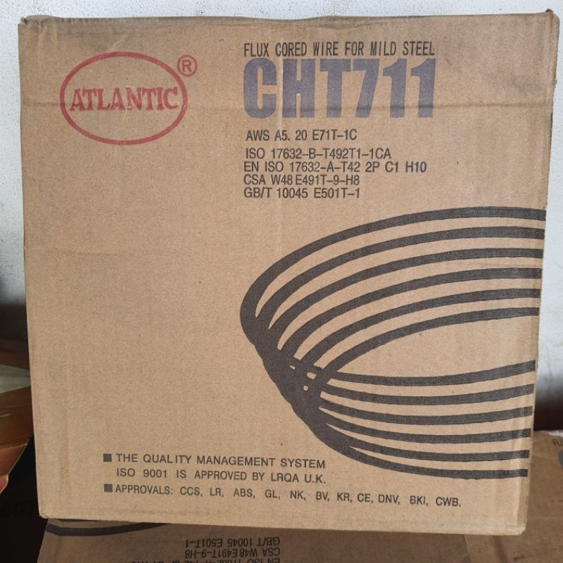Kawat Las MIG Flux Cored Atlantic CHT711 Kawat Las FCAW  Atlantic AWS A5.20 E71T-1C 1,2mm dan 1,6mm
