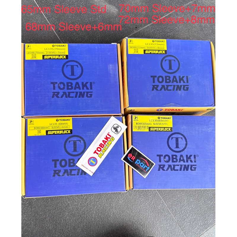 Blok Seher Piston Tobaki 65 68 70 72 Mx King New Mx 135 Vixion R15 Xabre Cylinder Kit