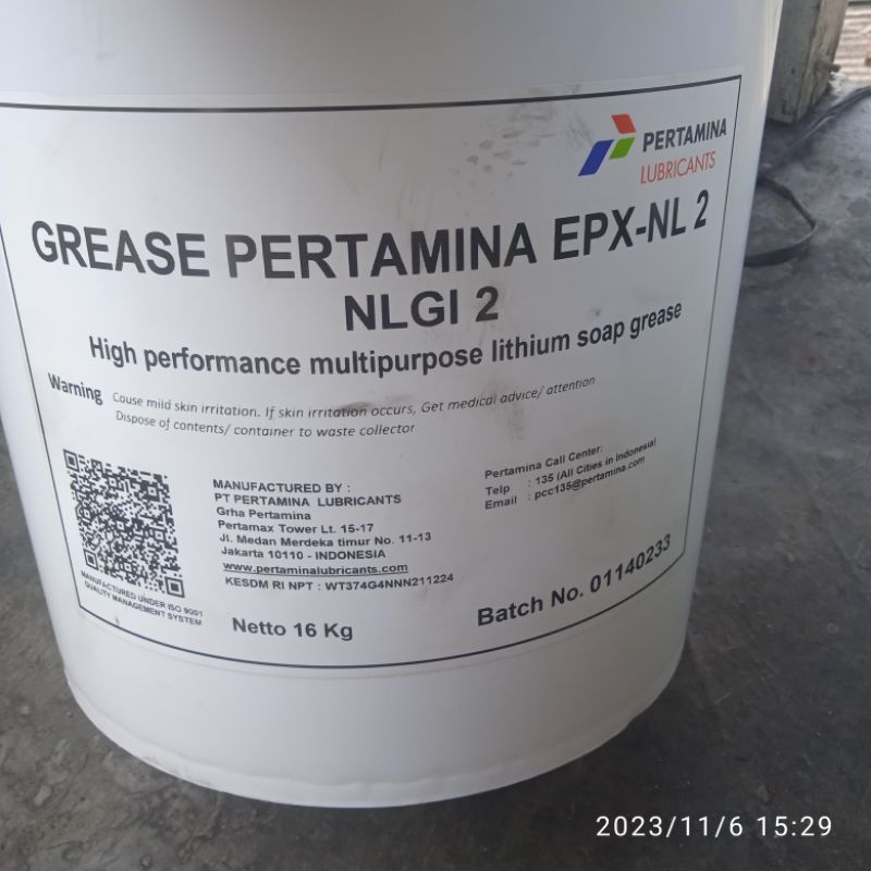 GEMUK PERTAMINA EPX–NL 2  NLGI 2