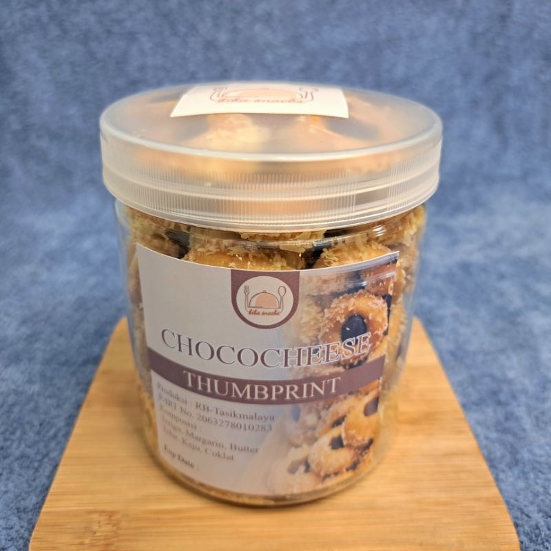 

Ssl09 Kue Choco Cheese Thumbprint by Bibasnacks (Gratis 1 pouch sagu / semprit )