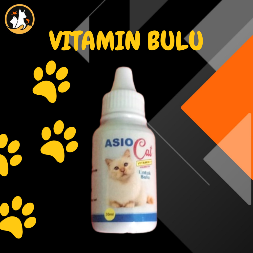ASIO VITAMIN BULU KUCING 30ml - vitamin kucing murah probiotik vitamin bulu ampuh